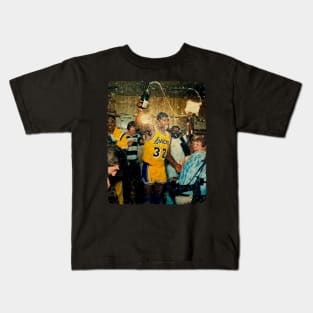 Magic Johnson in Celebrating The 1987 NBA Championship Kids T-Shirt